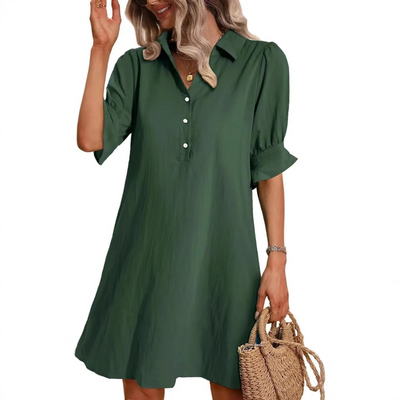 Franchesca™ | Casual Button Down Shirt Dress