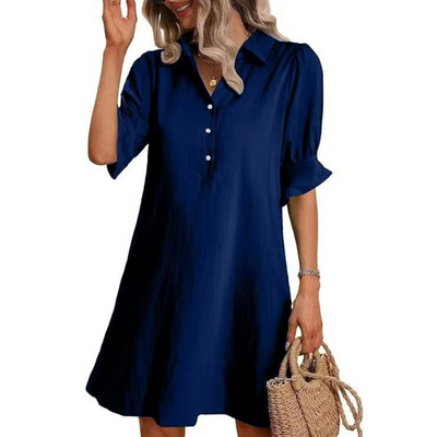 Franchesca™ | Casual Button Down Shirt Dress