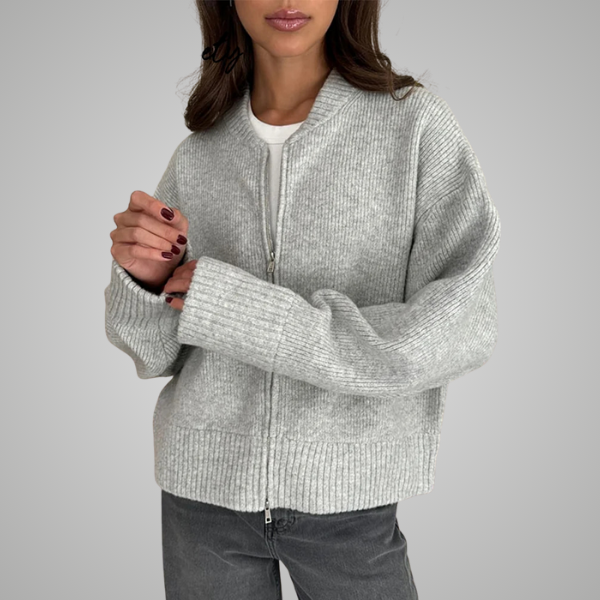 INDIE | ZIP-UP KNIT CARDIGAN