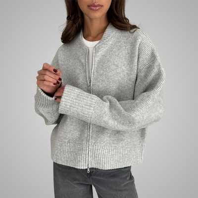 INDIE | ZIP-UP KNIT CARDIGAN
