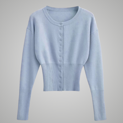 KALLA | FITTED CREW CARDIGAN