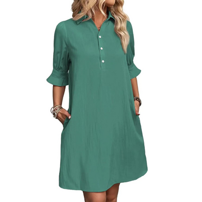 Franchesca™ | Casual Button Down Shirt Dress
