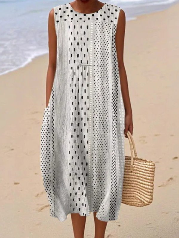 Thea - Everyday Tie-Back Midi Dress