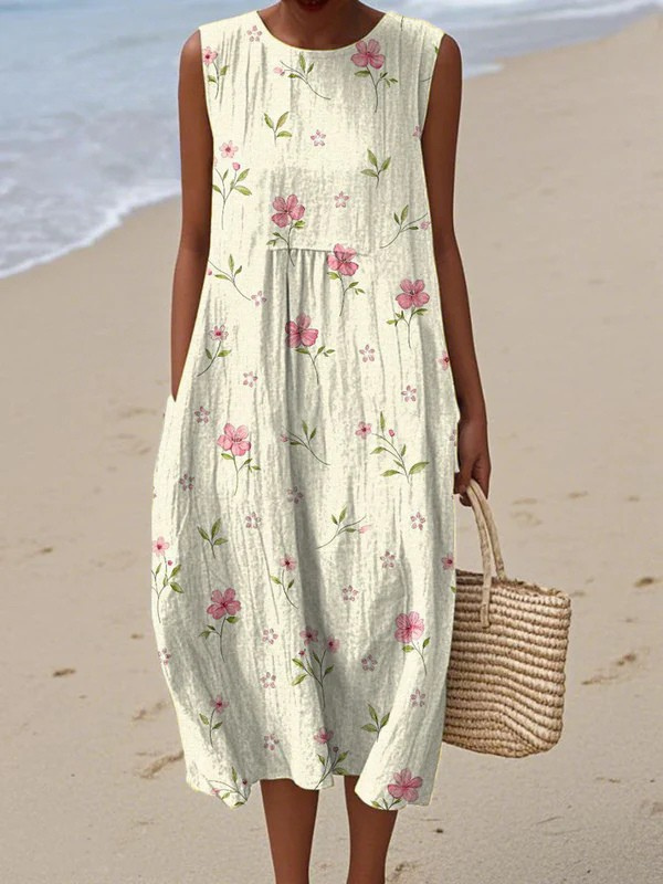 Esme - Everyday Tie-Back Midi Dress