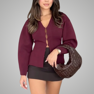 JUNA | CHIC V-NECK CARDIGAN