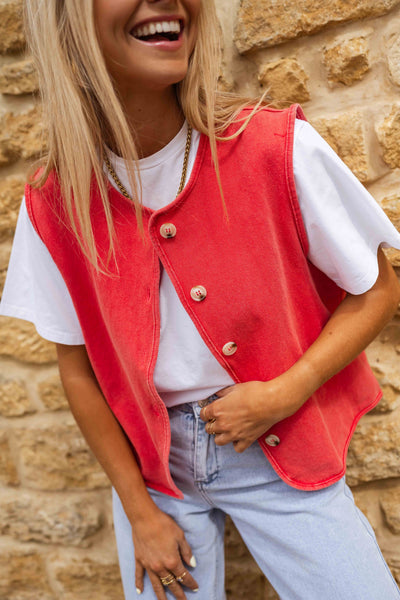Lina™ | Summer Vest with Retro Flair