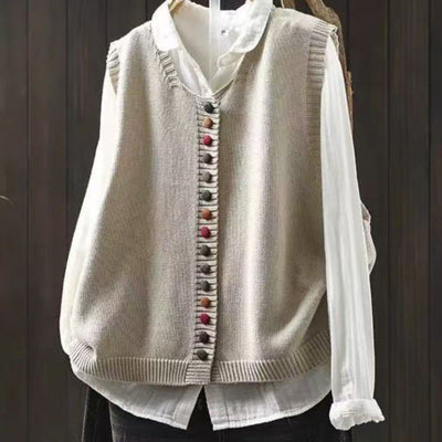 Claire | Sleeveless Knitted Vest
