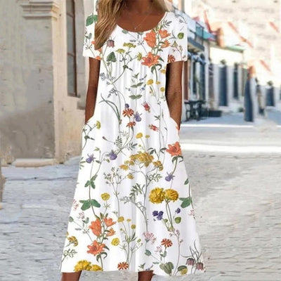 Mina | Floral Midi Dress