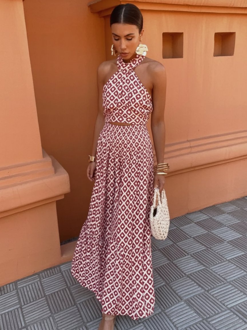 Mickay™ | Chic Midi Dress for Women with Off-the-Shoulder Design