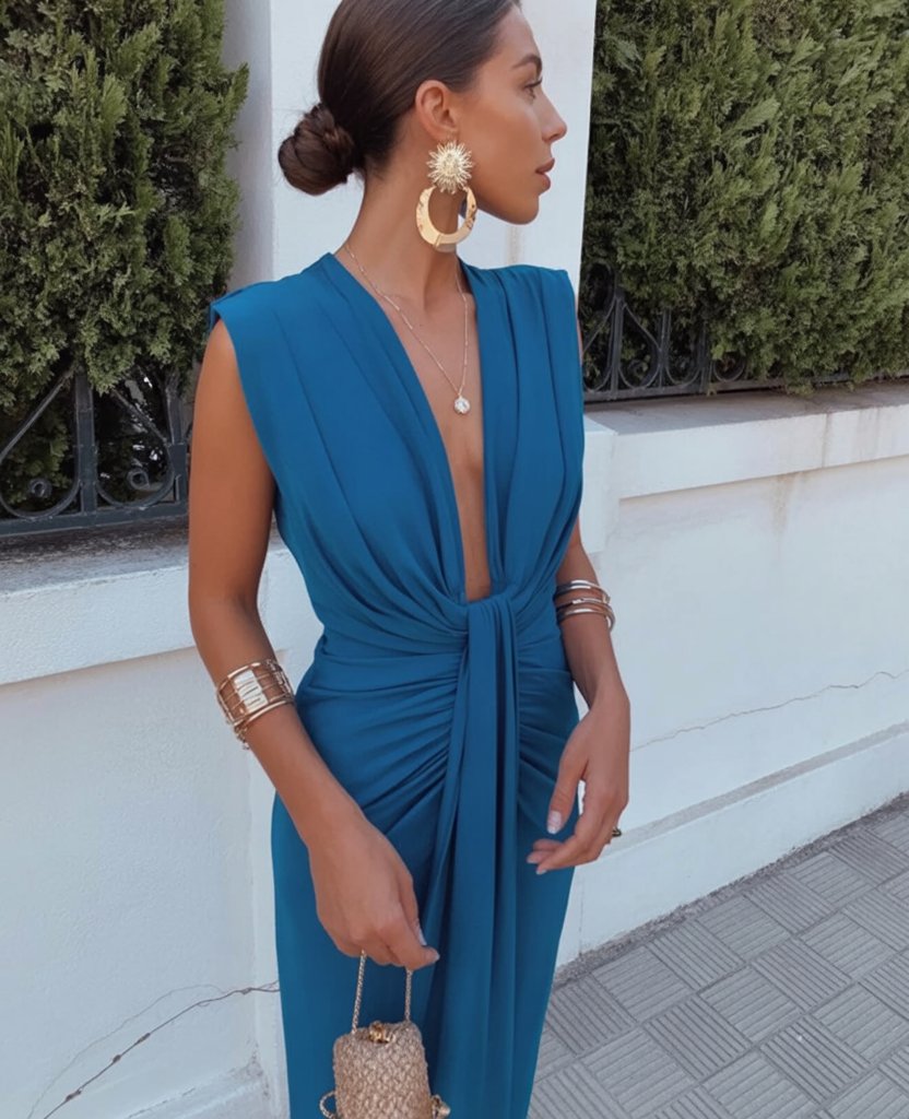 Moriah™ | Women's Long Pleated Dress.