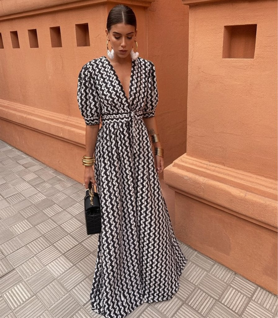 Enrika™ | Summer Dress with Ethnic Print