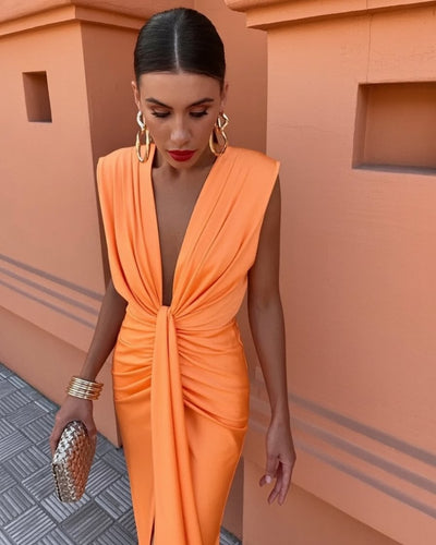 Moriah™ | Women's Long Pleated Dress.