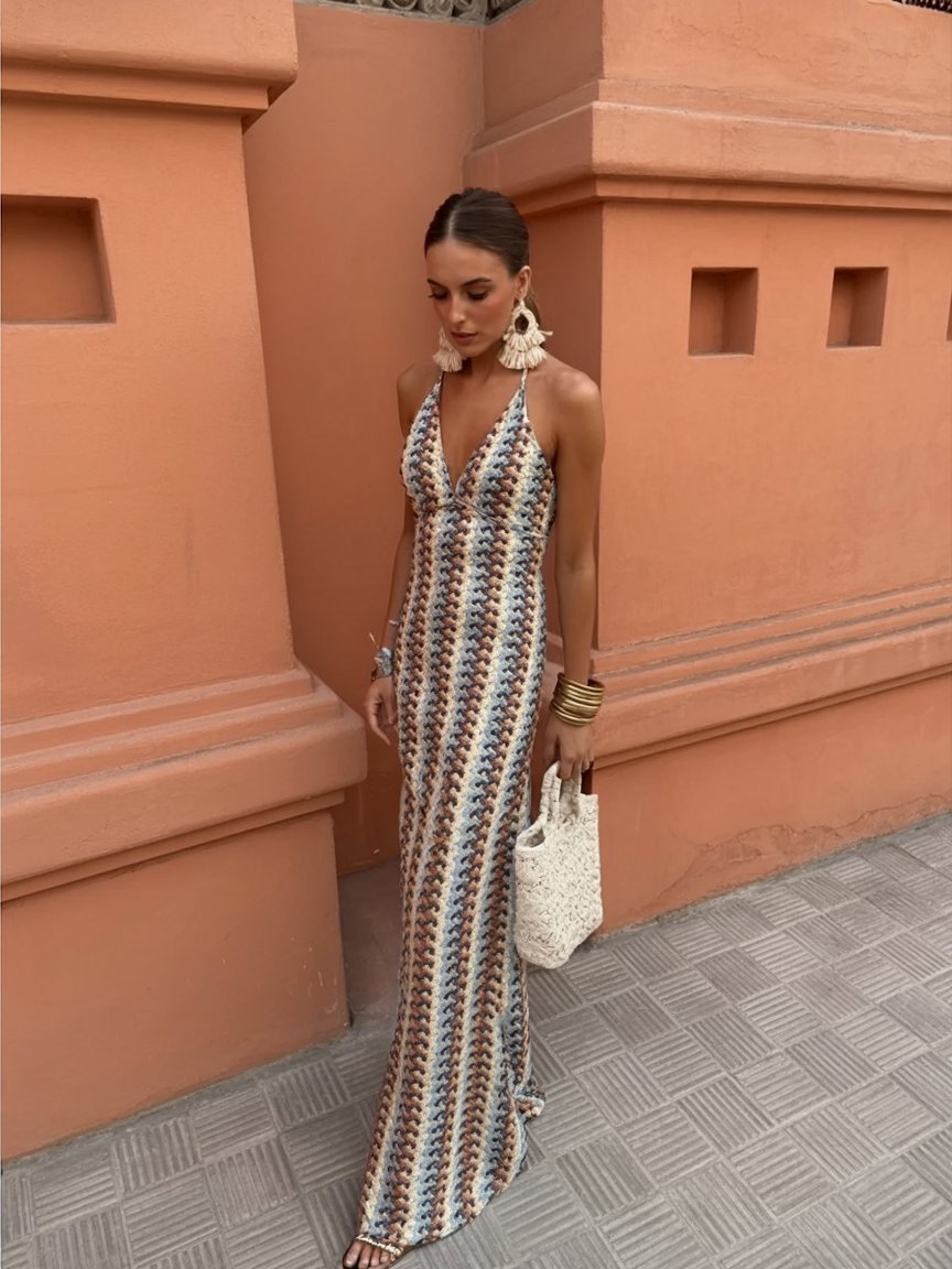 Roxanne™ | Halter Neck Backless Dress