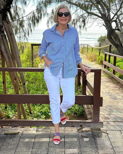 Ginney | Striped Long Shirt