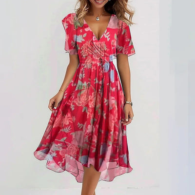 Celeste | Flowy V-Neck Summer Dress