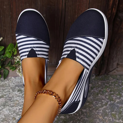 Tasha | Striped Slip-On Sneakers