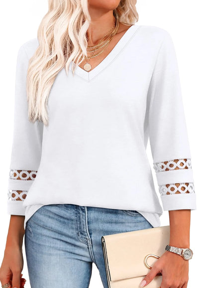 Ruth | Long Sleeve V-Neck Shirt