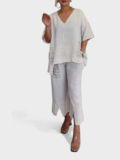Rachel | V-Neck Two Piece Set