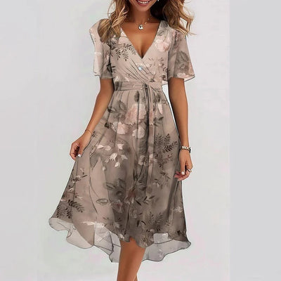 Celeste | Flowy V-Neck Summer Dress