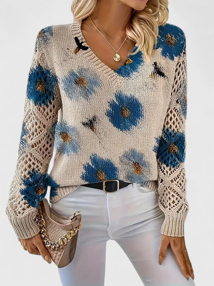 Aurélie | Elegant Floral Sweater