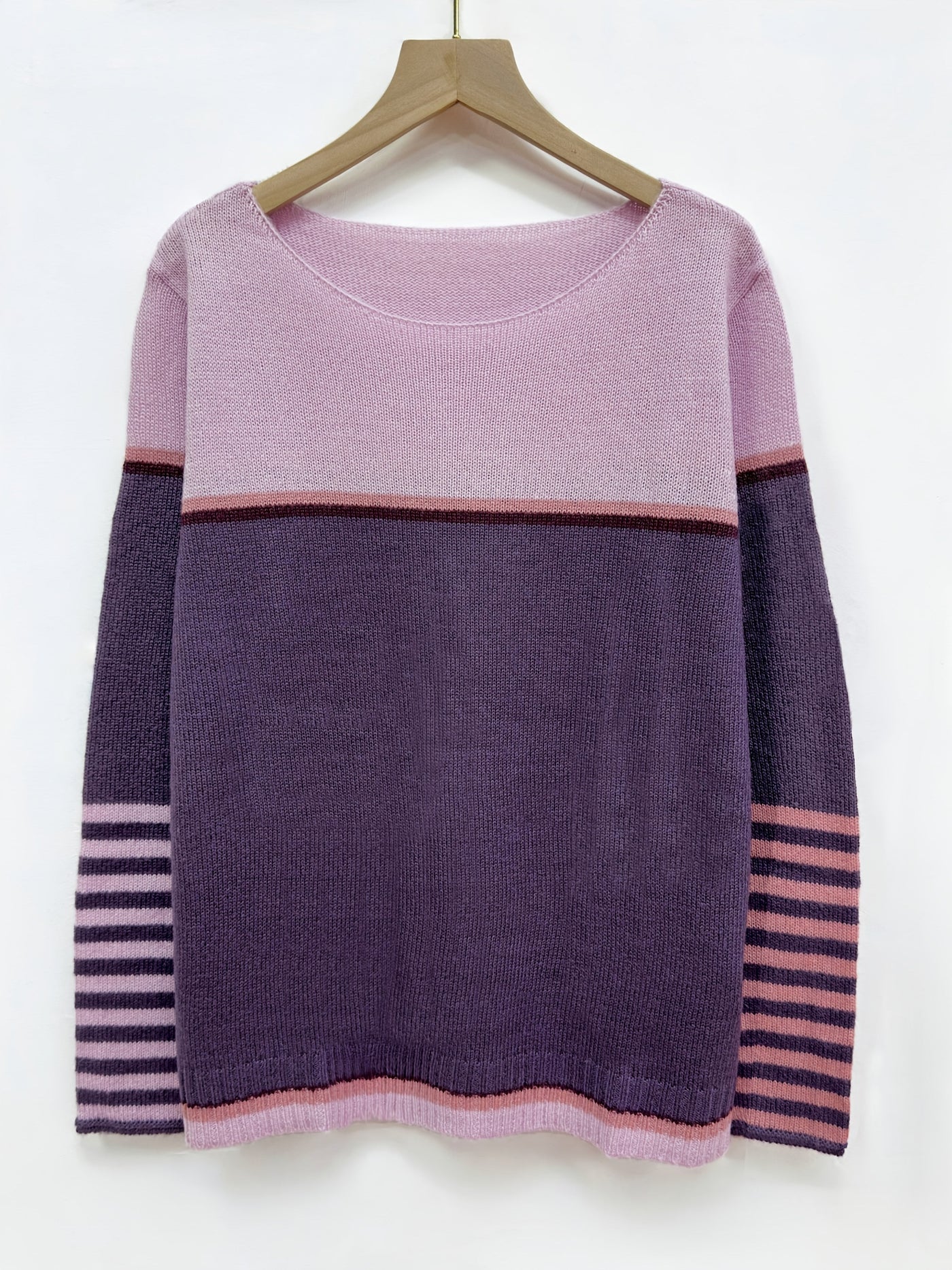 Elara | Striped Long-Sleeve Sweater
