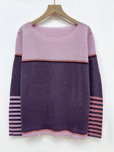 Elara | Striped Long-Sleeve Sweater