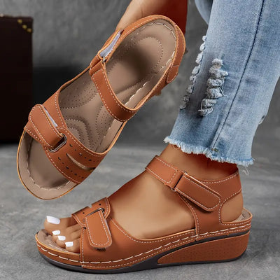 Veera™ orthopedic sandals with wedge heel