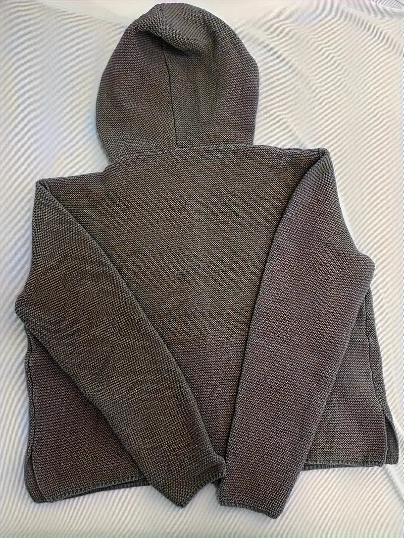 Bressan | Elegant Long Sleeve Hooded Cardigan