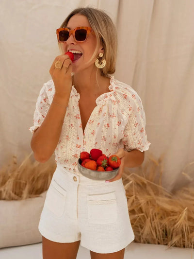 Mirelle | Romantic Floral Blouse