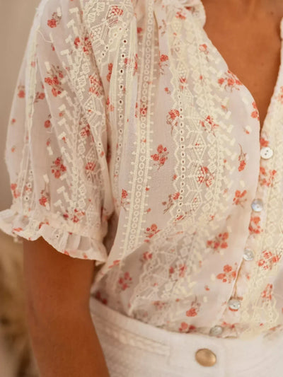 Mirelle | Romantic Floral Blouse