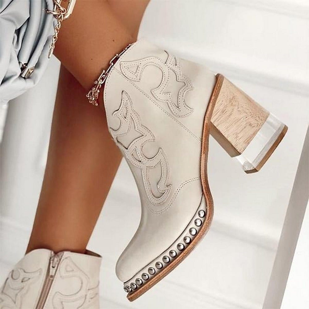 Alexa | Western Chic Ankle Boots