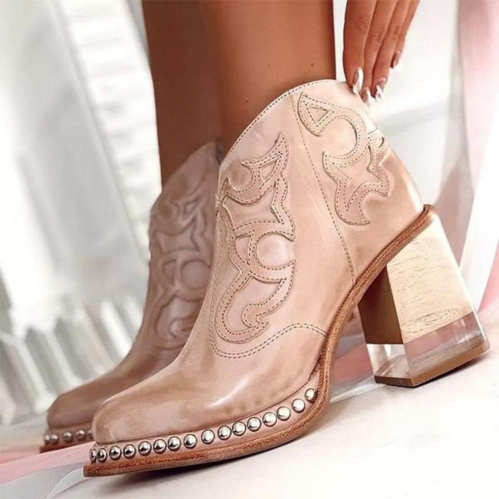 Alexa | Western Chic Ankle Boots