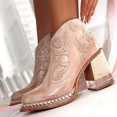 Alexa | Western Chic Ankle Boots