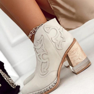 Alexa | Western Chic Ankle Boots