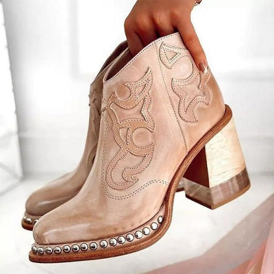Alexa | Western Chic Ankle Boots
