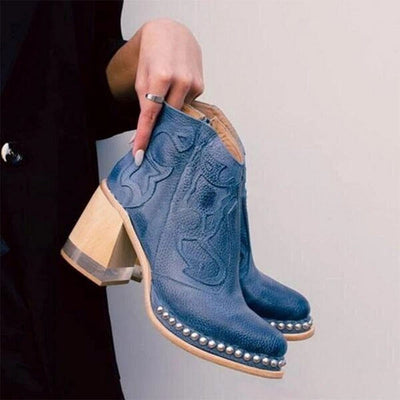 Alexa | Western Chic Ankle Boots