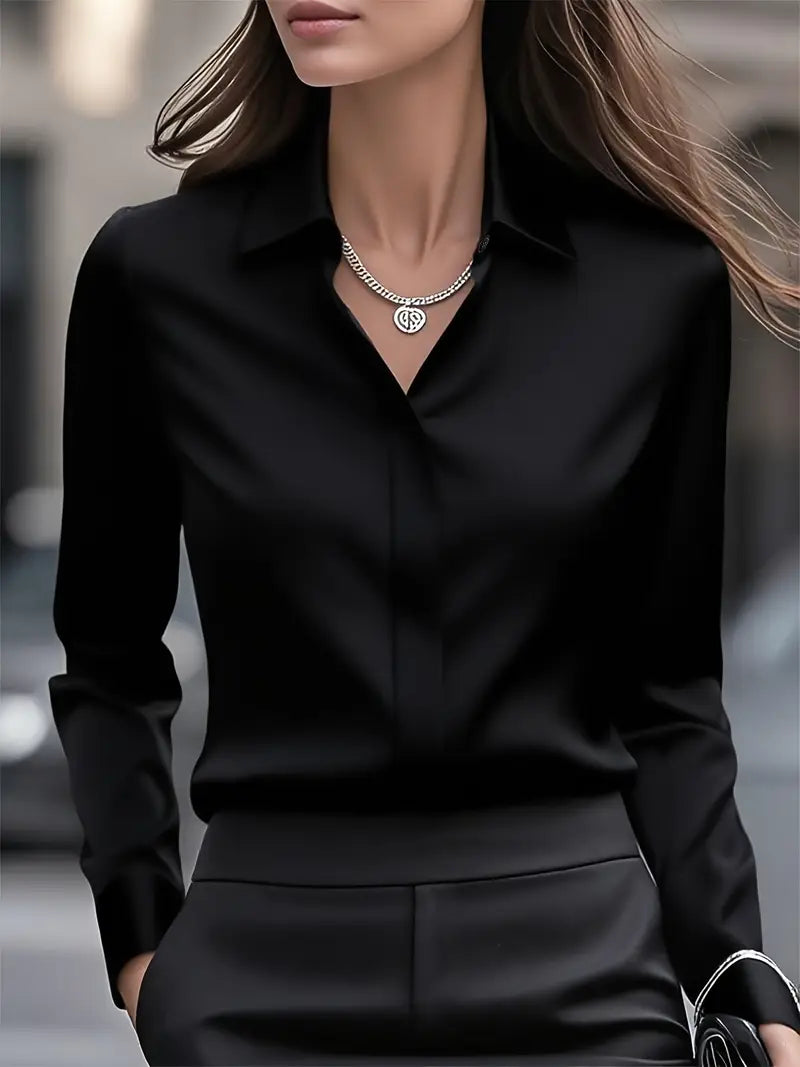 Ariana | Long Sleeve Button Down Shirt