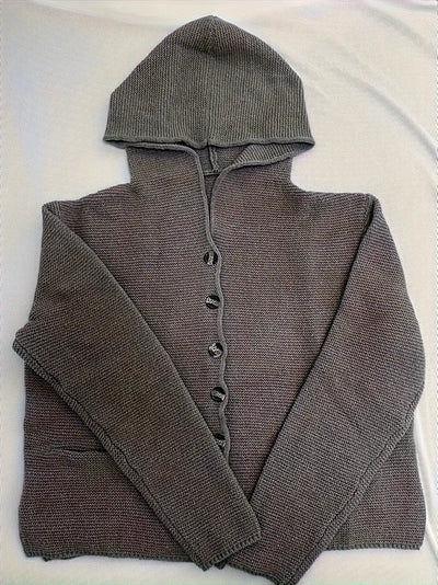 Bressan | Elegant Long Sleeve Hooded Cardigan
