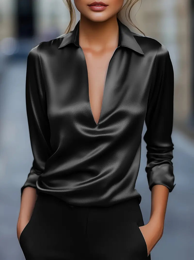 Nadene | Premium V-Neck Blouse