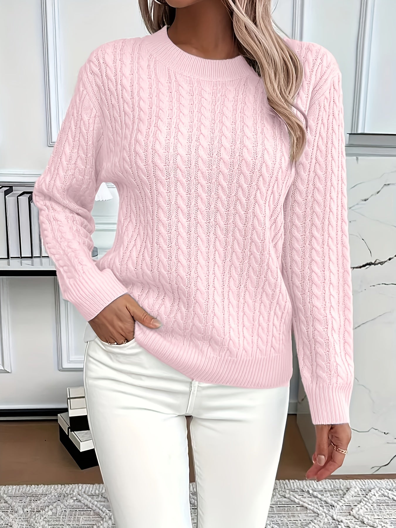 Bernila | Ladies' Cable Knit Jumper