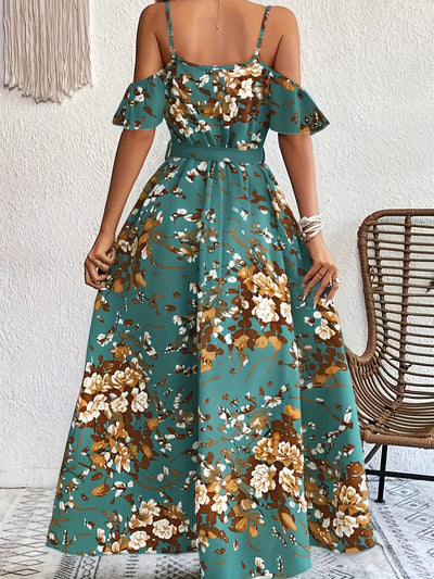 Isabella™ – Black Floral Maxi Dress