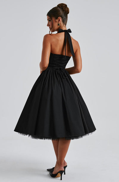 Cressida – Midi Dress with Natural Elegance