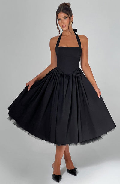 Cressida – Midi Dress with Natural Elegance
