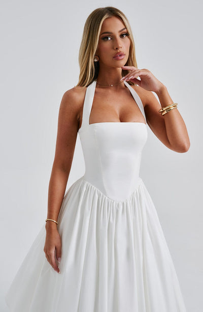 Cressida – Midi Dress with Natural Elegance