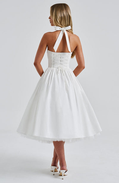 Cressida – Midi Dress with Natural Elegance