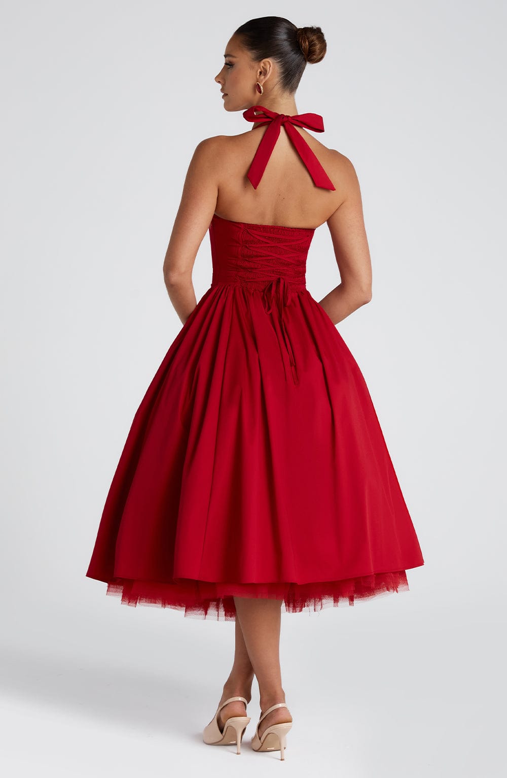 Cressida – Midi Dress with Natural Elegance