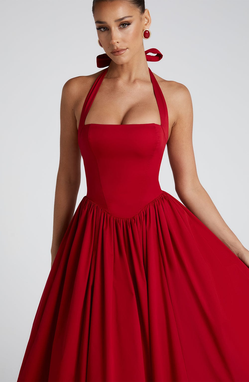 Cressida – Midi Dress with Natural Elegance