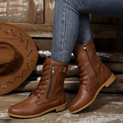 Kareema | Side Zipper Boots