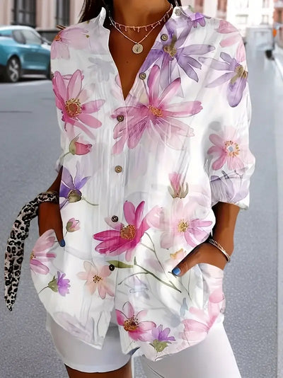 Gaida Blouse | Floral Lightweight Top