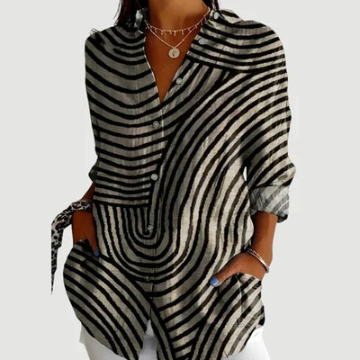 Amalie™ | Blouse with Colorful Design